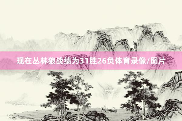 现在丛林狼战绩为31胜26负体育录像/图片