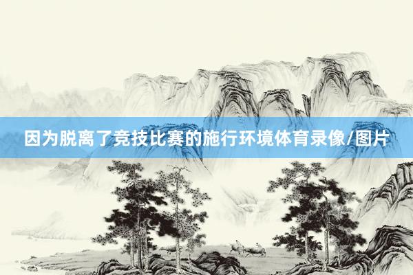因为脱离了竞技比赛的施行环境体育录像/图片