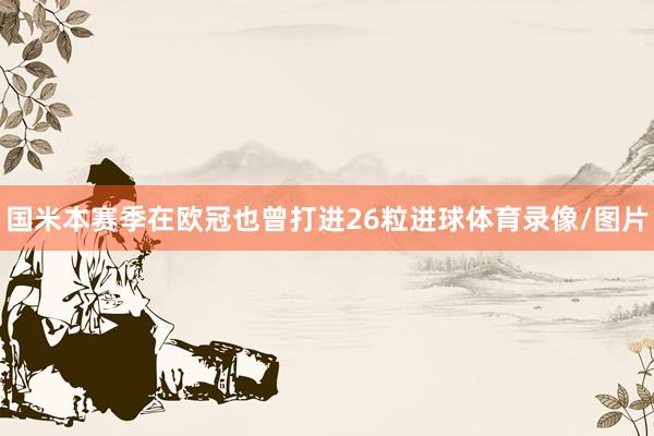 国米本赛季在欧冠也曾打进26粒进球体育录像/图片