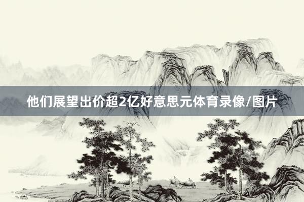 他们展望出价超2亿好意思元体育录像/图片
