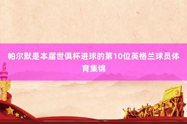 帕尔默是本届世俱杯进球的第10位英格兰球员体育集锦