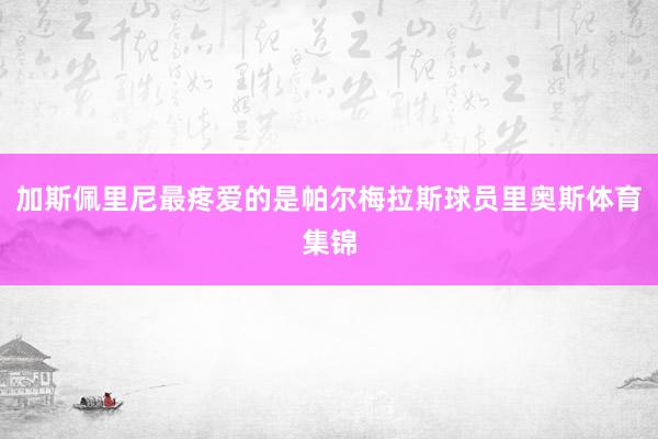 加斯佩里尼最疼爱的是帕尔梅拉斯球员里奥斯体育集锦