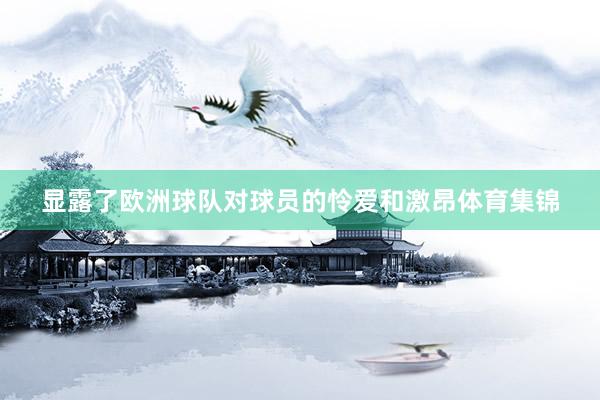 显露了欧洲球队对球员的怜爱和激昂体育集锦