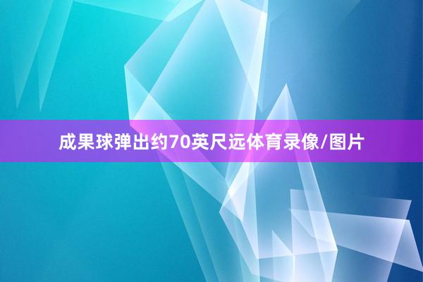 成果球弹出约70英尺远体育录像/图片