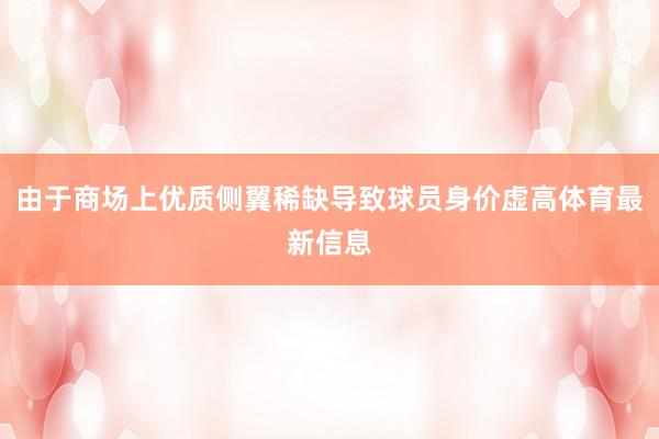由于商场上优质侧翼稀缺导致球员身价虚高体育最新信息