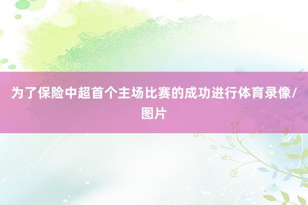为了保险中超首个主场比赛的成功进行体育录像/图片