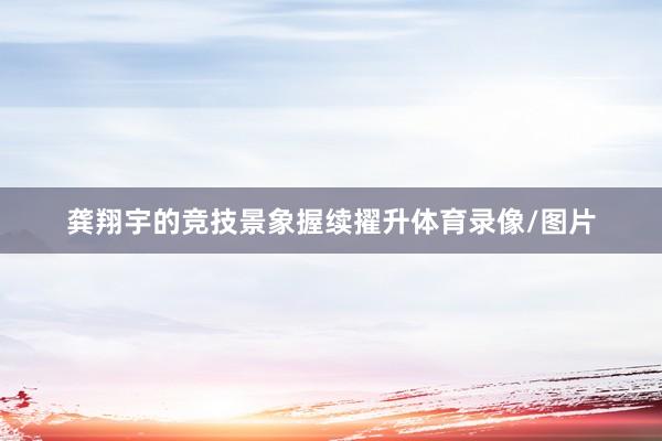 龚翔宇的竞技景象握续擢升体育录像/图片