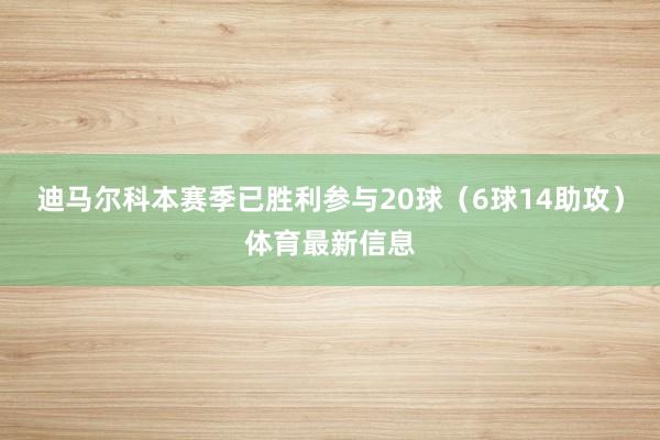 迪马尔科本赛季已胜利参与20球(6球14助攻)体育最新信息