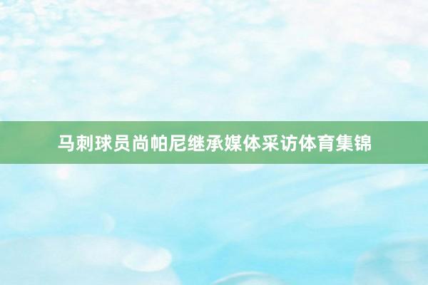 马刺球员尚帕尼继承媒体采访体育集锦