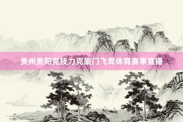 贵州贵阳竞技力克厦门飞鹭体育赛事直播